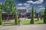 Belarus, Brest, am Eisenbahn-Museum