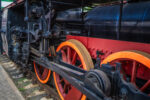 Belarus, Brest, am Eisenbahn-Museum