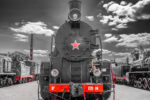 Belarus, Brest, am Eisenbahn-Museum