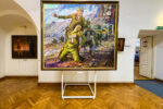 Belarus, Festung Brest, in der Galerie, Gemälde, Autor lt. Signatur