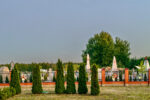 Belarus, Muchawez, Hotel Laguna, Im Garten der Gedenkstätten