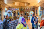 Belarus, in der Kirche in Roschkowka, Bericht über die wundersame Rettung der Einwohner