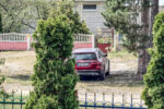 Belarus, an der Kirche von Domatschewo
