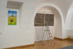 Belarus, Brest, Galerie in der Festung, Aufbau der Ausstellung des Pleinair